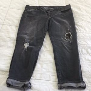 Kut distress black jeans 14